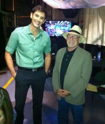 Back stage on the set of The Doctors